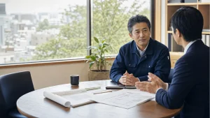 八王子で会社売却と事業承継M&Aを相談する経営者とアドバイザー