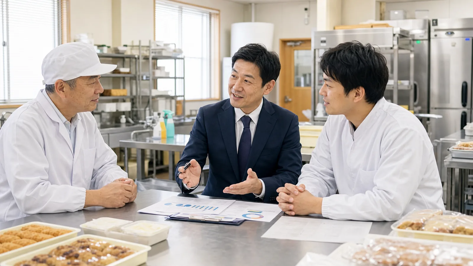 八王子で食品製造・惣菜・菓子工房の事業承継M&Aを相談する経営者と専門家