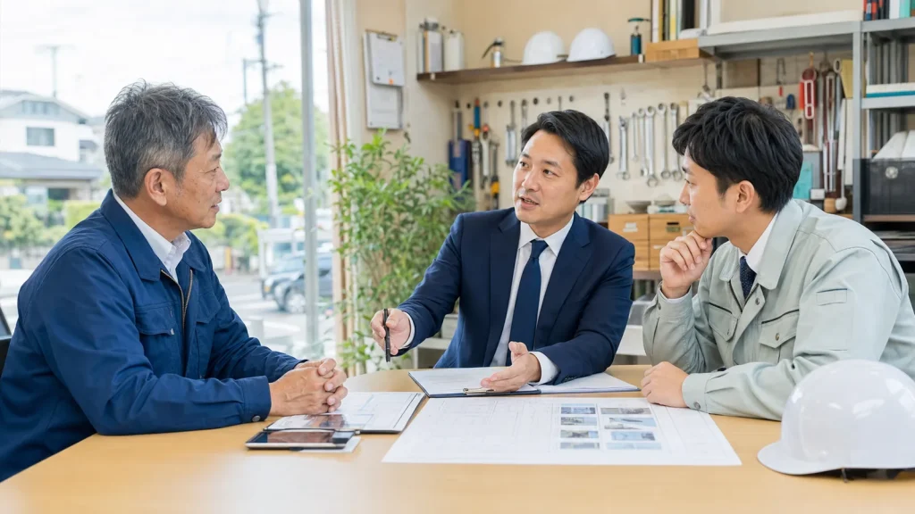 八王子で設備工事・保守メンテナンス会社の事業承継M&Aを相談する経営者と専門家